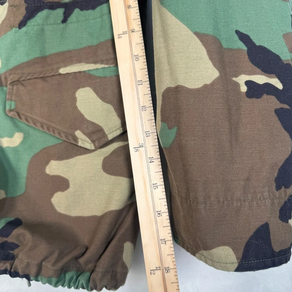 Vintage US Army M65 Field Jacket Mens M Woodland Camo Cold weather 90s & Liner